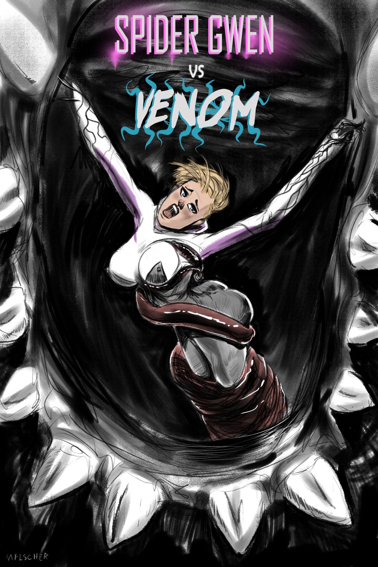 Venom’s Kiss – Spider-Gwen vs Venom #1 by Meinfischer